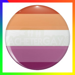 Badge drapeau lesbien
