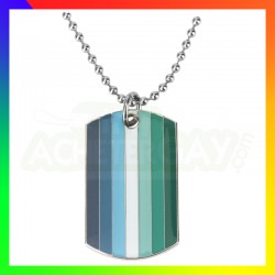 Collier plaque gay homme