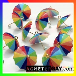 Breloque parapluie rainbow