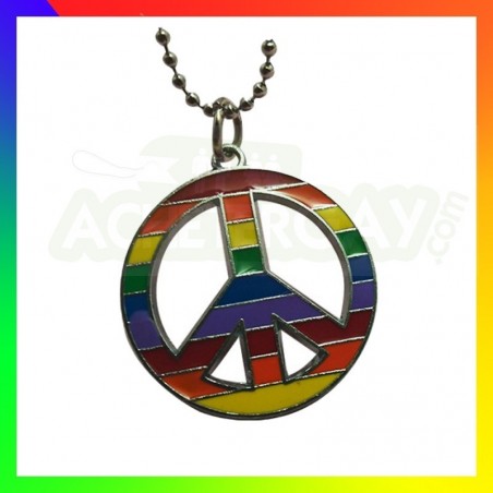 collier gay pride peace and love