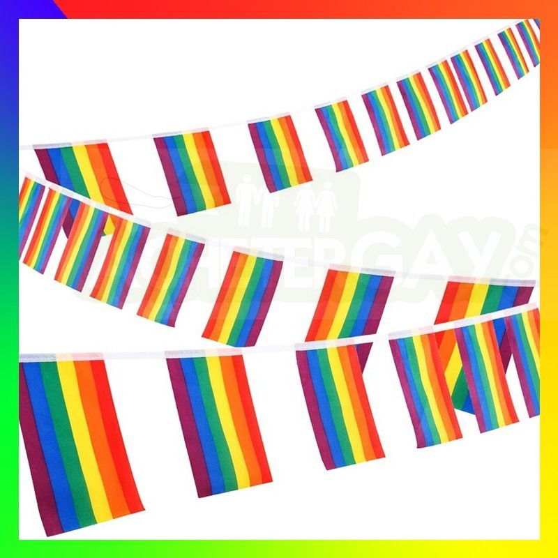 Guirlande de drapeaux LGBT
