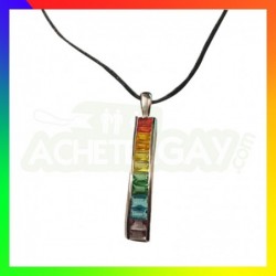 Pendentif LGBT Long Rainbow...