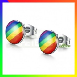 Boucles d'oreilles rainbow