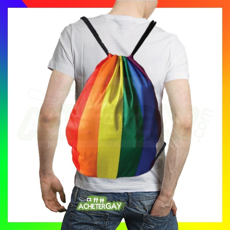 Sac LGBT en toile Rainbow