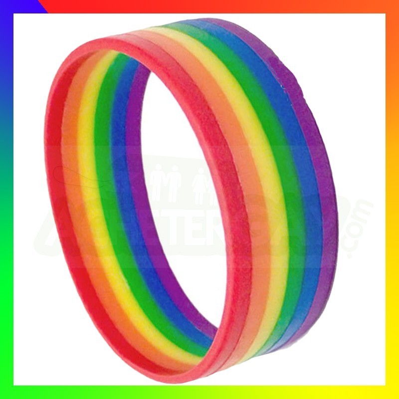 bracelet silicone gay pride