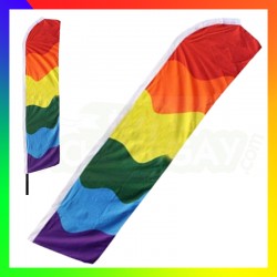 Beach flag LGBT rainbow