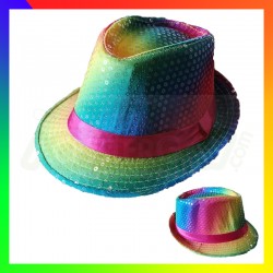 Chapeau rainbow paillette 2