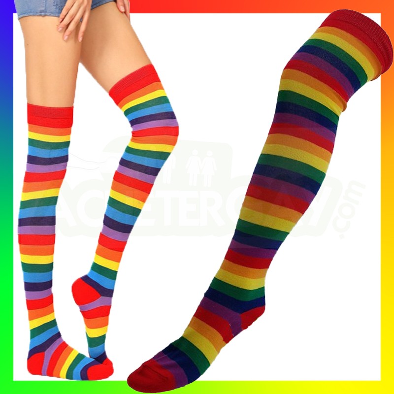 Chaussettes hautes rainbow