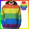 sweat à capuche LGBT rainbow